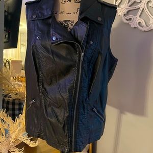 Maurices leather vest size 2